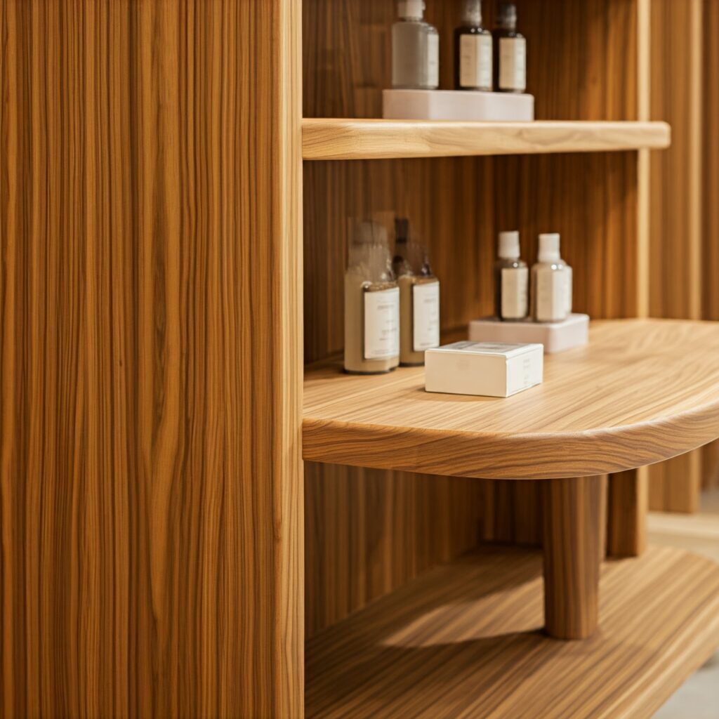 solid wood shelf